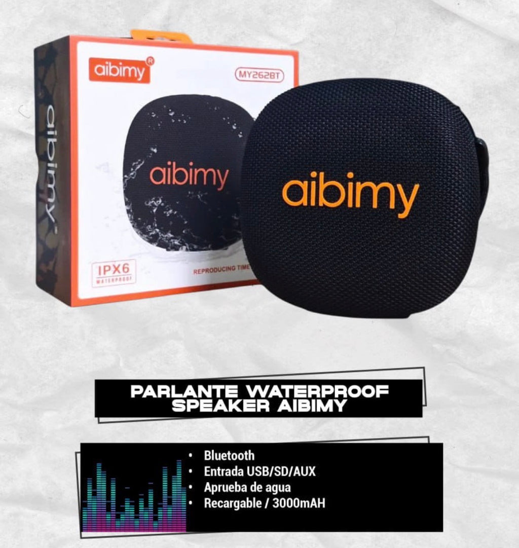 Parlante Bluetooth Aibimy Waterproof IPX6 | Sonido 15W | TWS