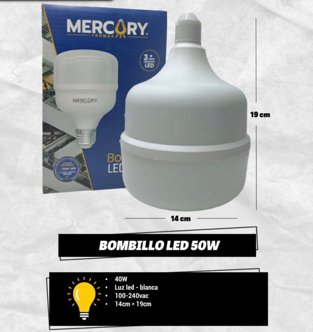 BOMBILLO LED MERCURY 40W.