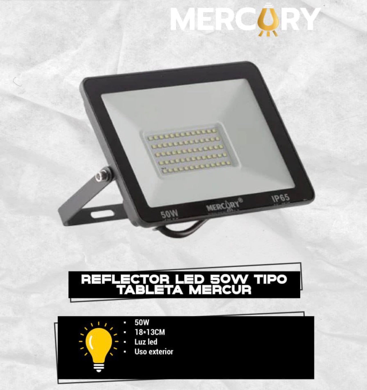 REFLECTOR LED 50W TIPO TABLETA MERCURY