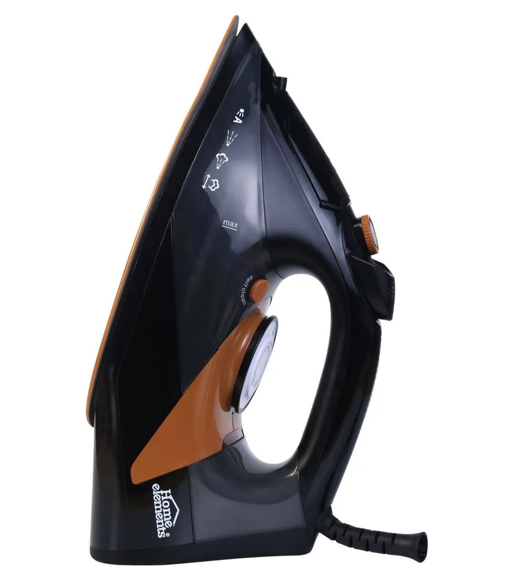 PLANCHA A VAPOR Y SECO CON BASE CERAMICA TIPO COBRE