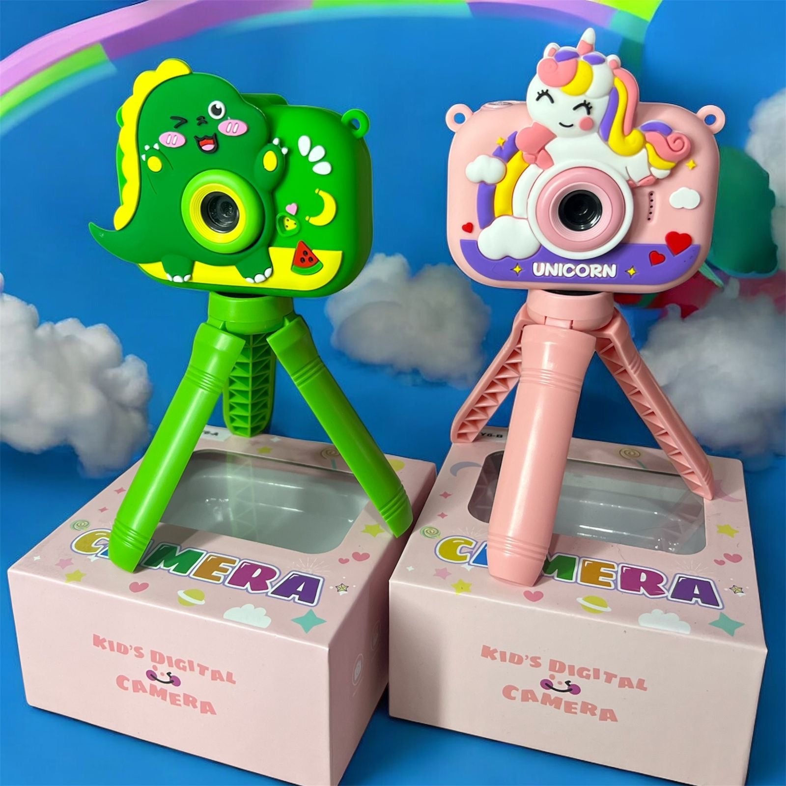 Mini Cámara Digital Para Niños - Fotos y Videos HD - Incluye Trípode