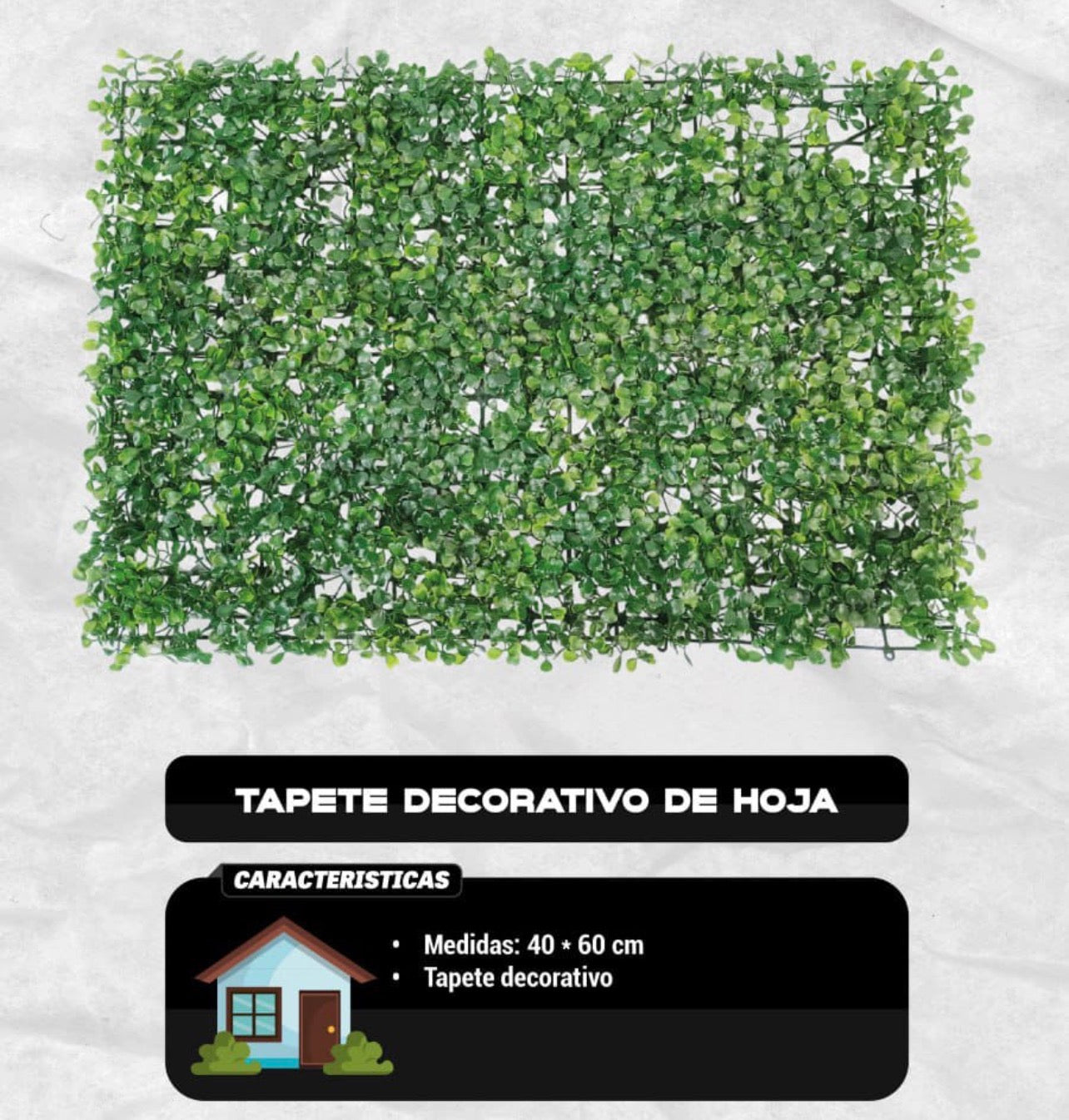 TAPETE DECORATIVO DE HOJA.