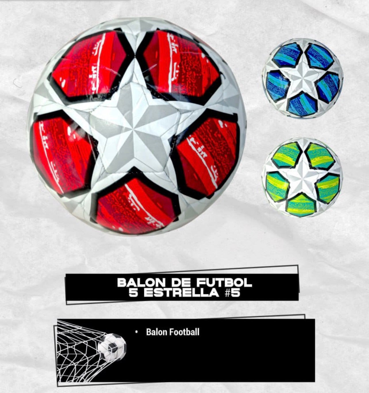 "BALON DE FUTBOL 5 ESTRELLA #5"