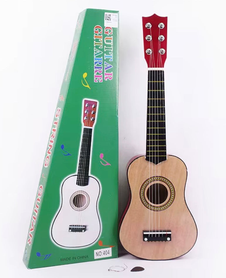 Guitarra Pequeña En Madera 6 Cuerdas Nylon Aprendizaje Infantil