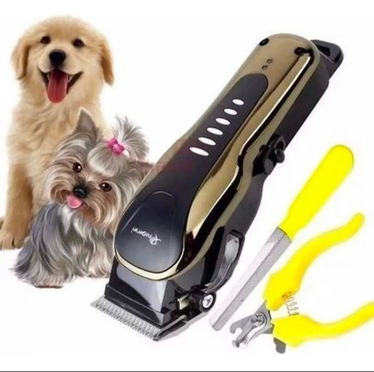 Máquina Peluquera Profesional para Mascotas ProGemei Recargable Kit Completo