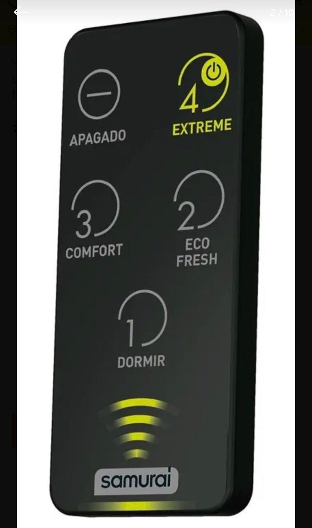 Ventilador Samurai Ultra Silence Force 2 en 1 Control Remoto