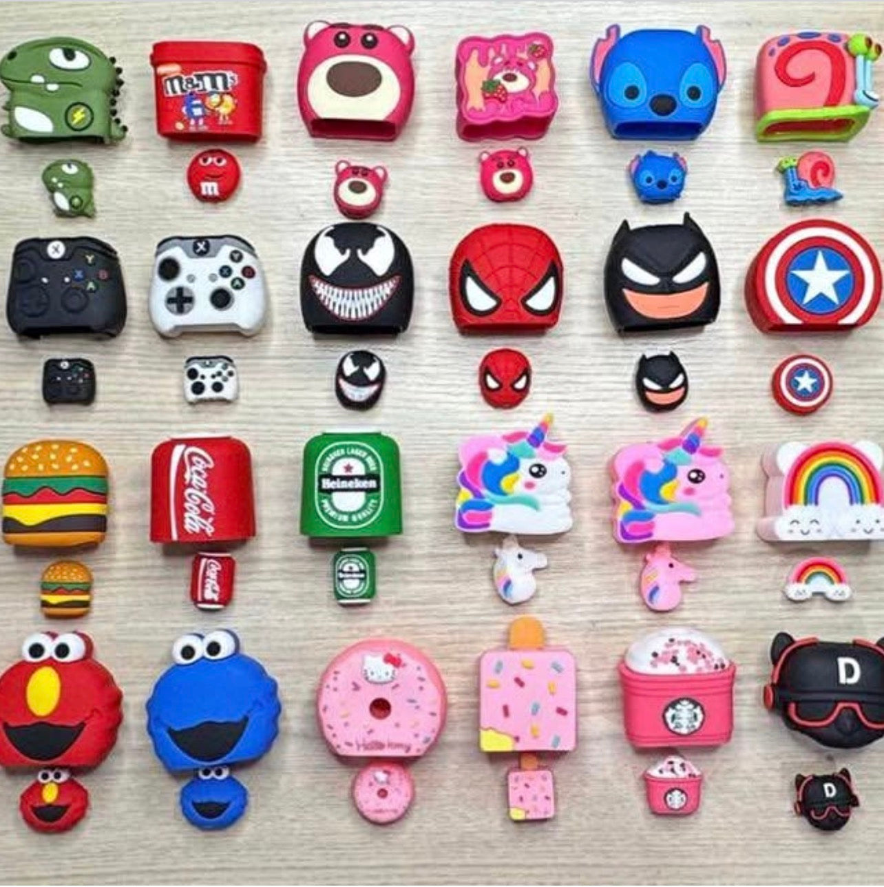 Protectores de Cable y Cargador USB de Silicona | Diseños Personajes y Marcas