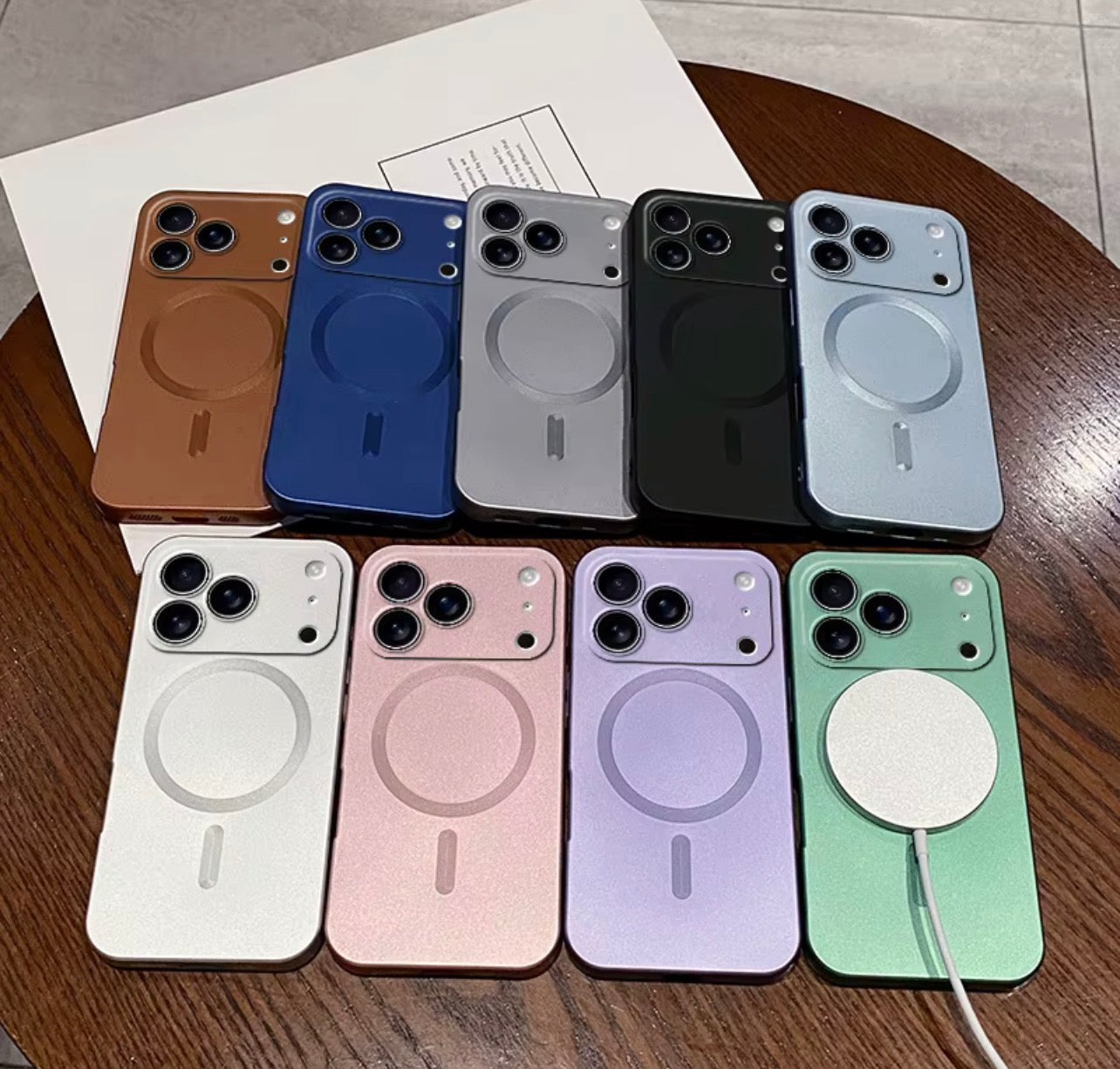 Funda para iPhone con Protección de Cámara y MagSafe - Varios Colores