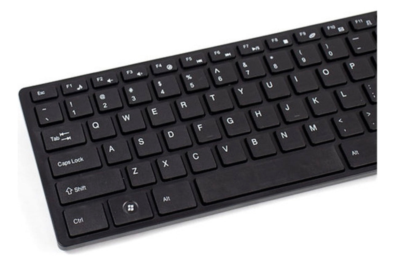 Kit Teclado y Mouse Inalámbrico K-06 2.4G Ultra Delgado Ergonómico