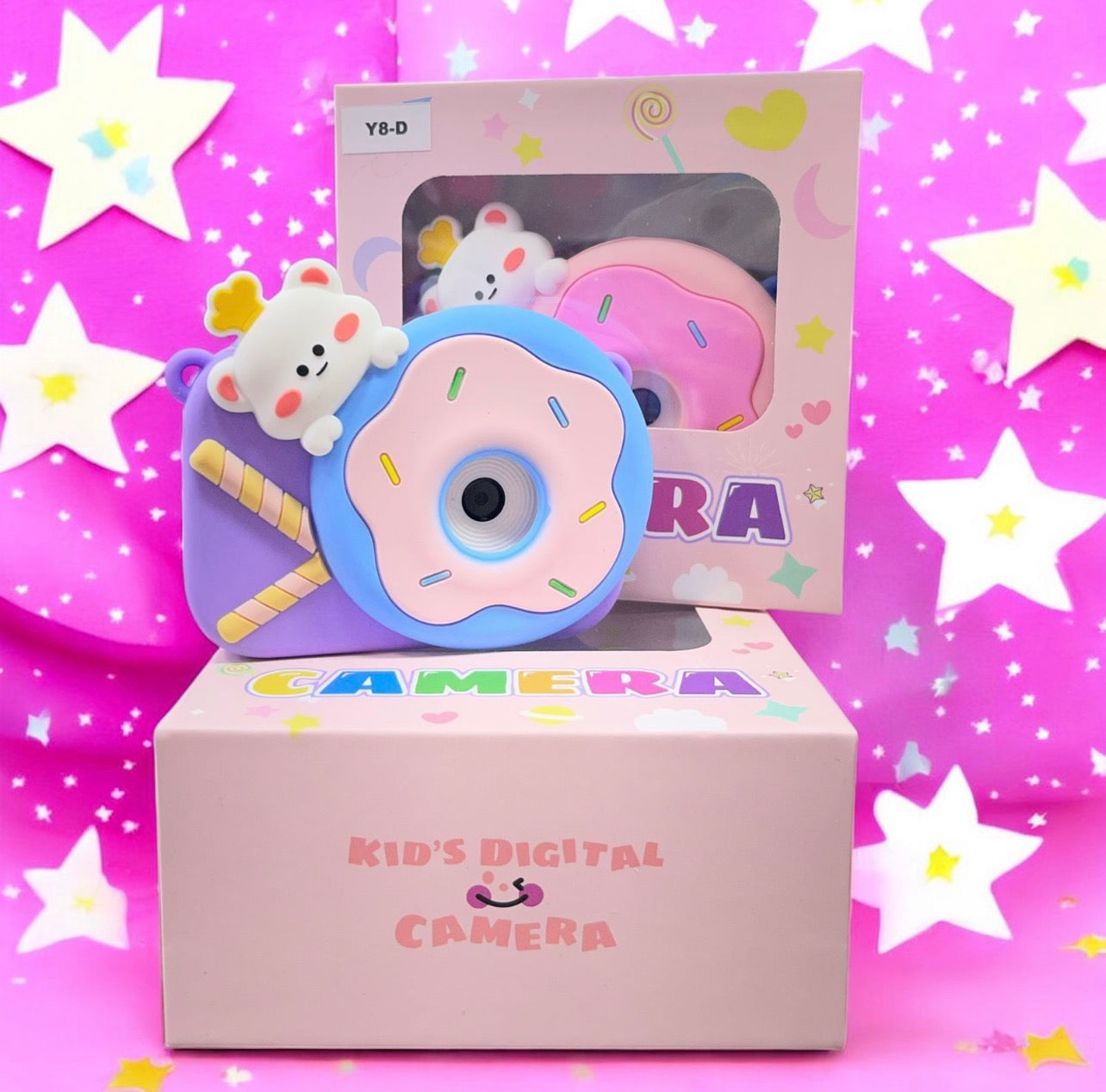 Cámara Digital Infantil Y8 Full HD 1080P - ¡Diseño Unicornio!