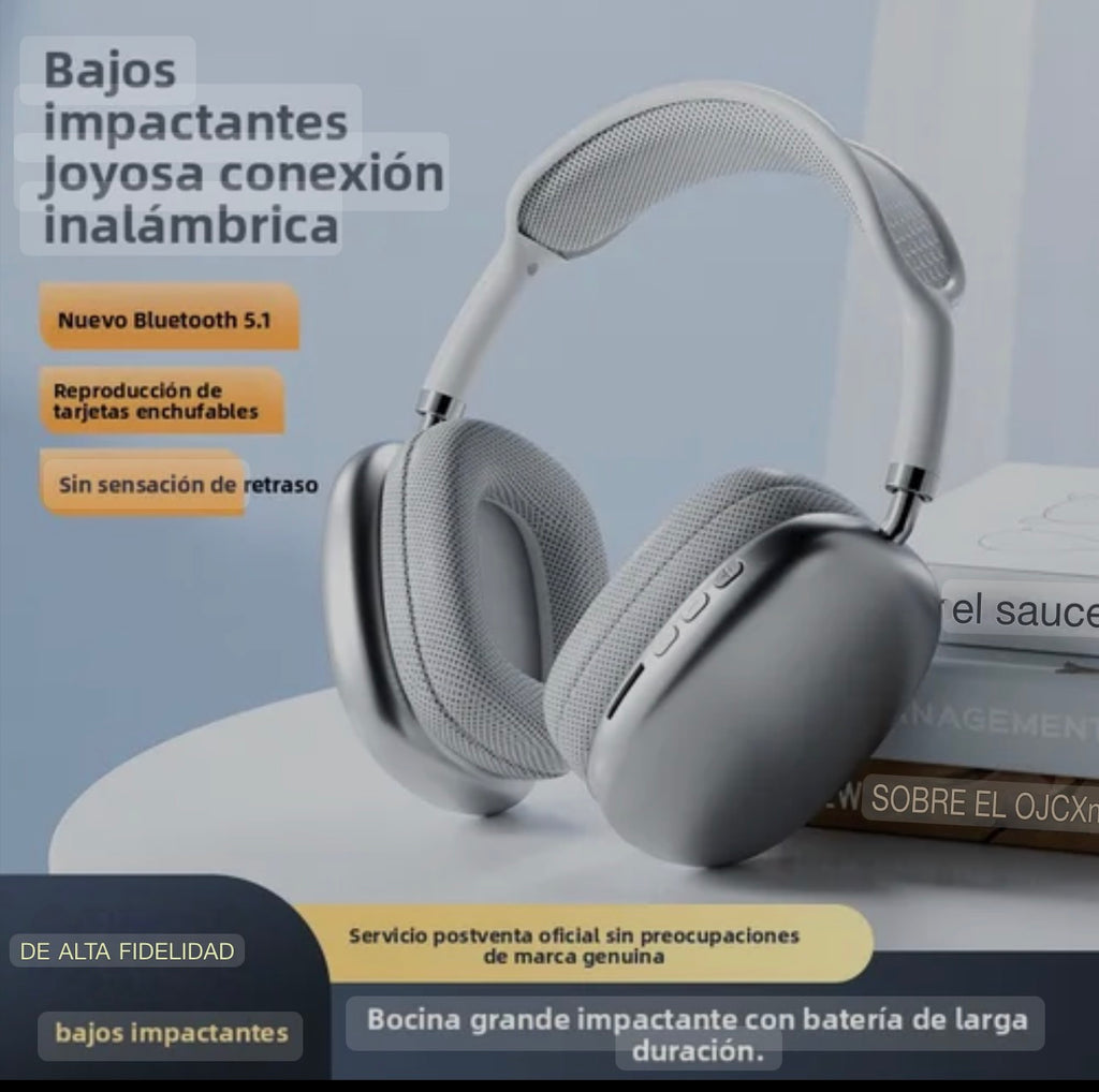 Audífonos Inalámbricos Diadema Bluetooth P9 Plus Max | C/ Micrófono y SD