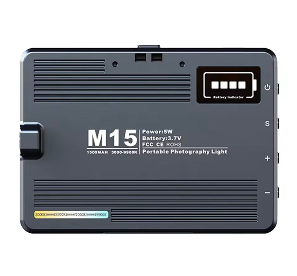 Panel de Iluminación LED M15 Recargable | Luz Fría y Cálida