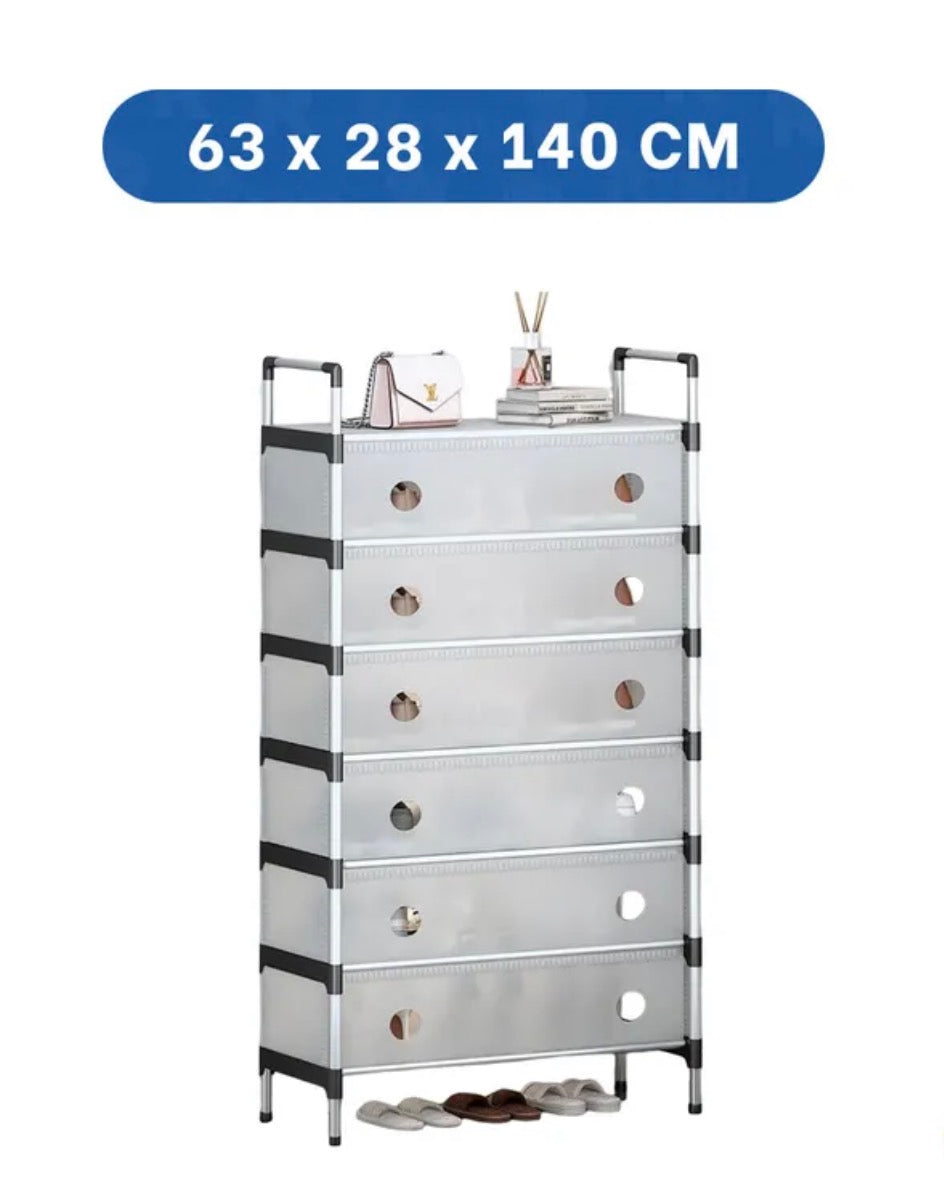 Estante Armable 6 Niveles Almacenamiento Calzado Ropa Juguetes