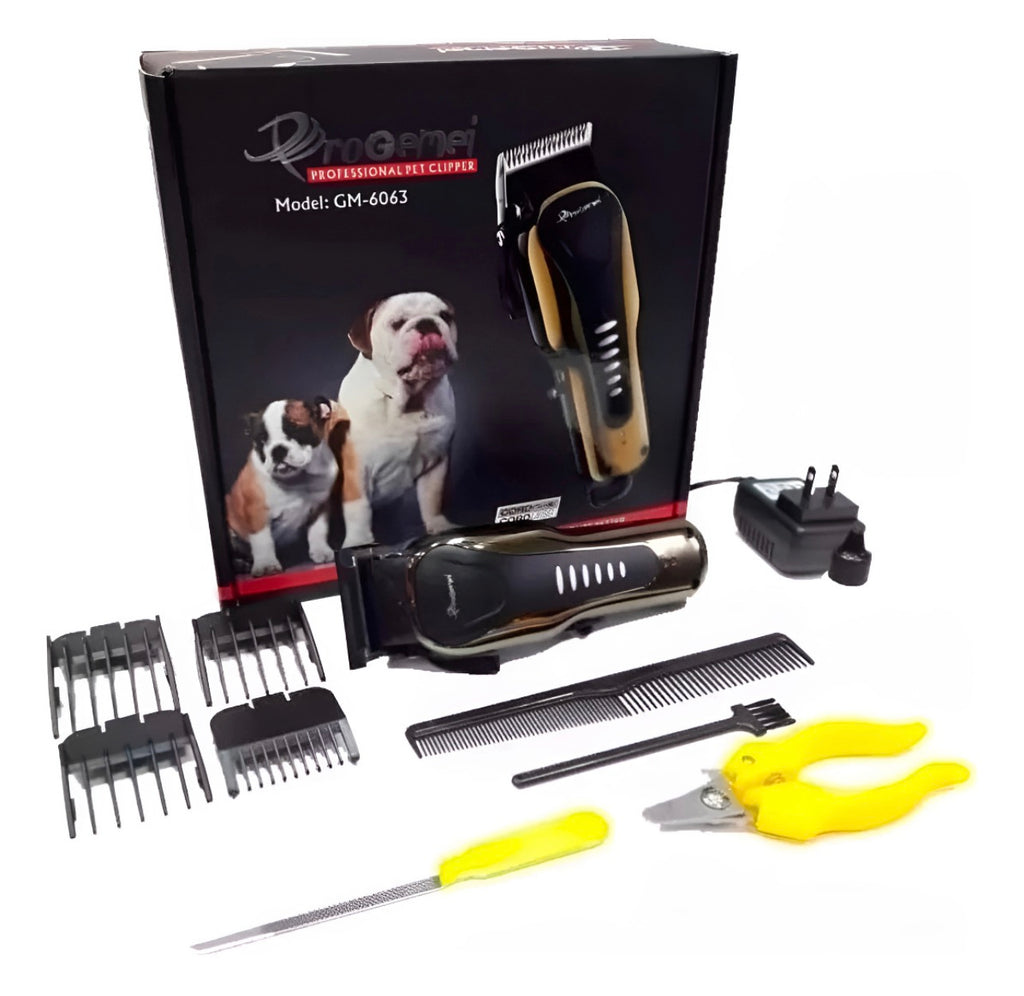 Máquina Peluquera Profesional para Mascotas ProGemei Recargable Kit Completo