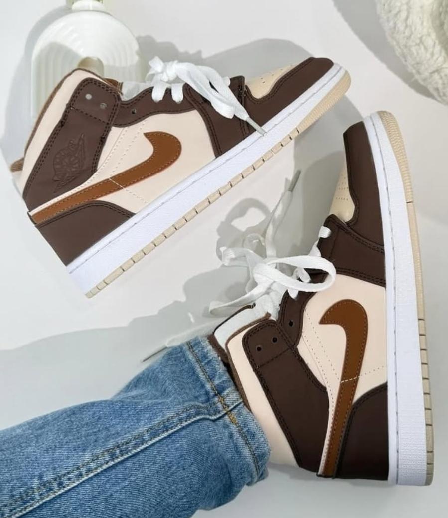 JRDN RETRO 1 BEIGE - CAFE