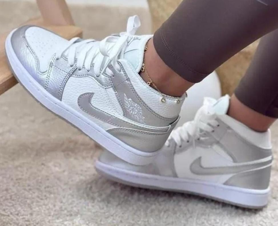 JRDN RETRO 1 BLANCO - PLATA