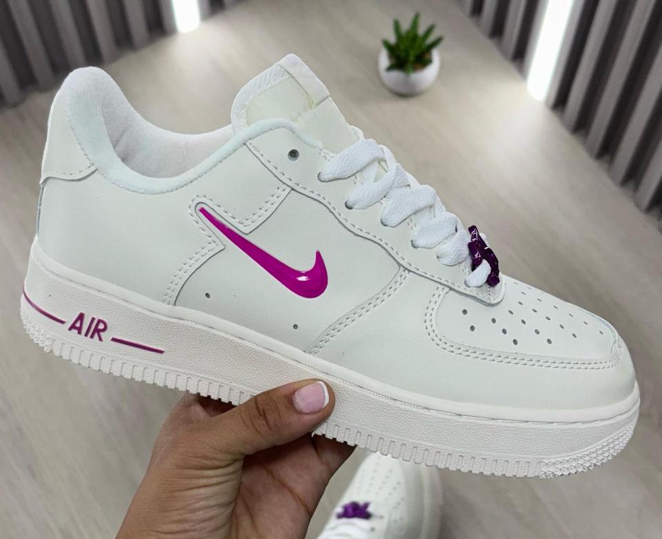 NK AIR FORCE ONE BLANCO FUCSIA
