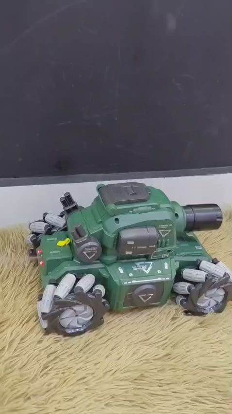 Carro Tanque Control Remoto Lanza Hidrogel Y Humo 4WD